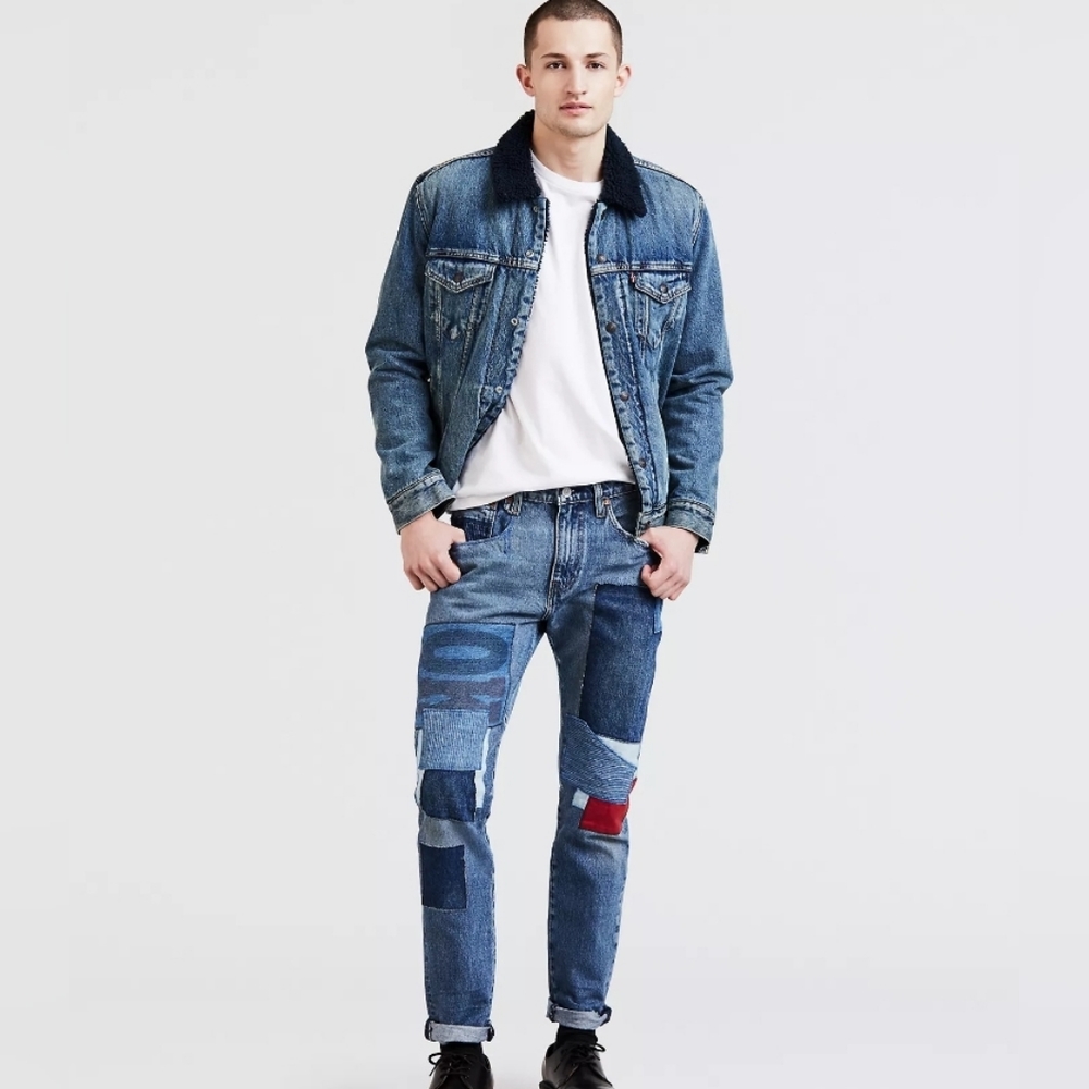 Levi's 512 Slim Taper Fit Patched Men's Jeans Size 30/30